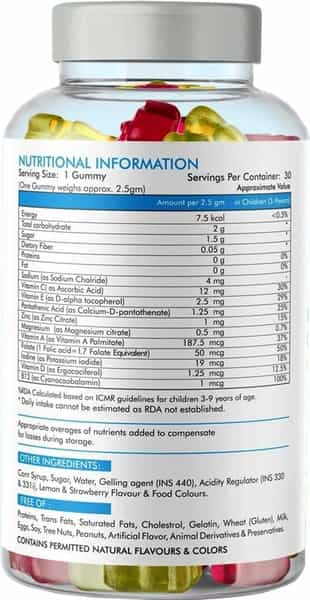 Iifa Healthcare Kidzovit Multivitamins & Minerals Gummy (Lemon & Strawberry) -30 Chewable Candies