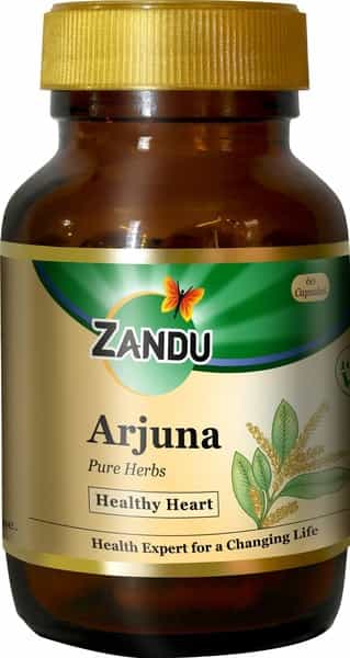 Zandu Arjuna Pure Herbs Heart & Hypertension Capsules Bottle Of 60