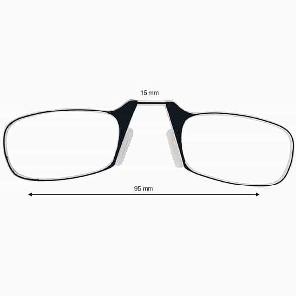 Klar Eye Quik Smartphone Reading Glasses Men And Women Powers +1 To +3+2.50 Power Black