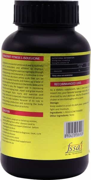 Healthvit Fitness L - Isoleucine Powder - Unflavoured -100Gm