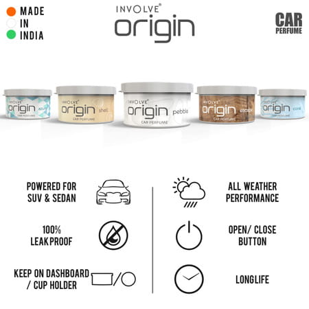 Involve Origin Aurum Luxury Car Perfume - Premium Fiber Air Freshener For Car - Iori06