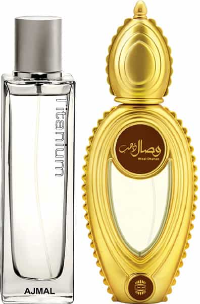 Ajmal Titanium Edp 100Ml Perfume For Men And Wisal Dhahab Edp 50Ml Perfume For Men