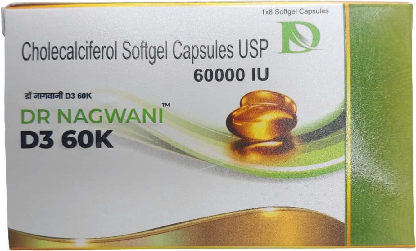 Dr Nagwani Vitamin D3 60k - 8 Softgels