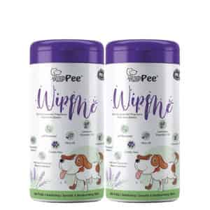 Puppee Wipe Me 200pcs Pet Wet Wipes (pack Of 2) With Lavender Essential | Vitamin E & Olive Oil