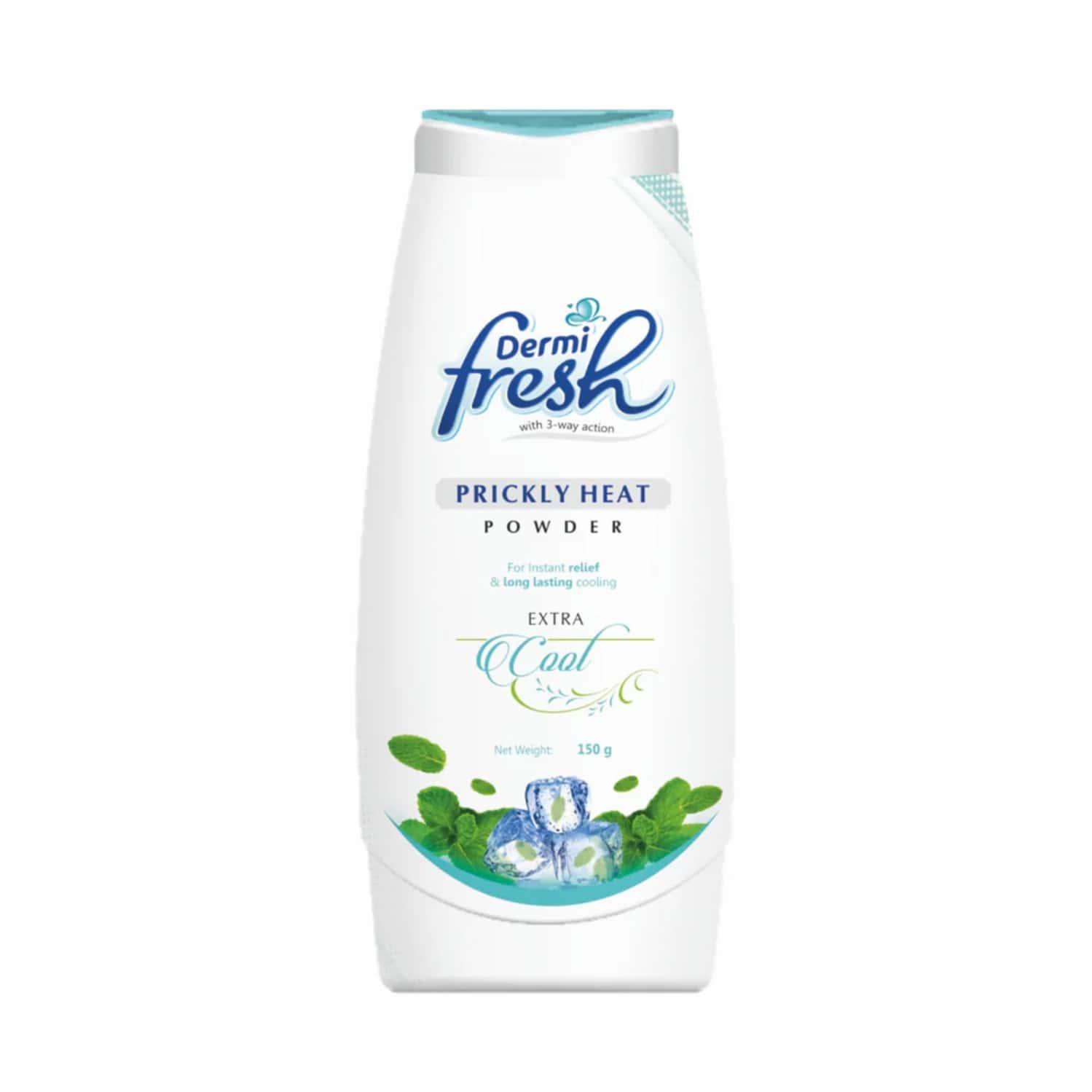 Dermi Fresh Prickly Heat Powder Cool Mint Extra Cool 150 Gm