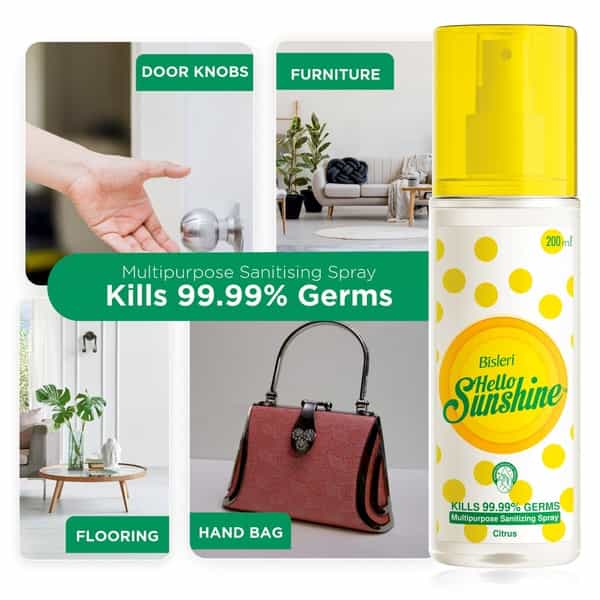 Bisleri Sunshine Hand Sanitizer Spray- 200 Ml