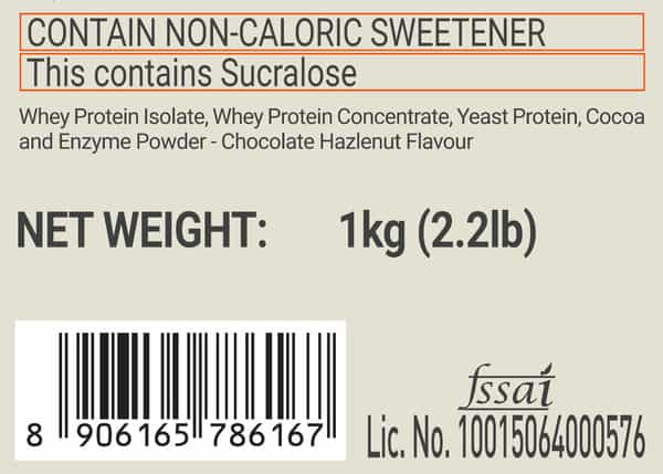 Fuelone Whey Max Protein Blend | Chocolate Hazelnut | 1Kg (2.2Lbs) | 27G Protein Per Scoop