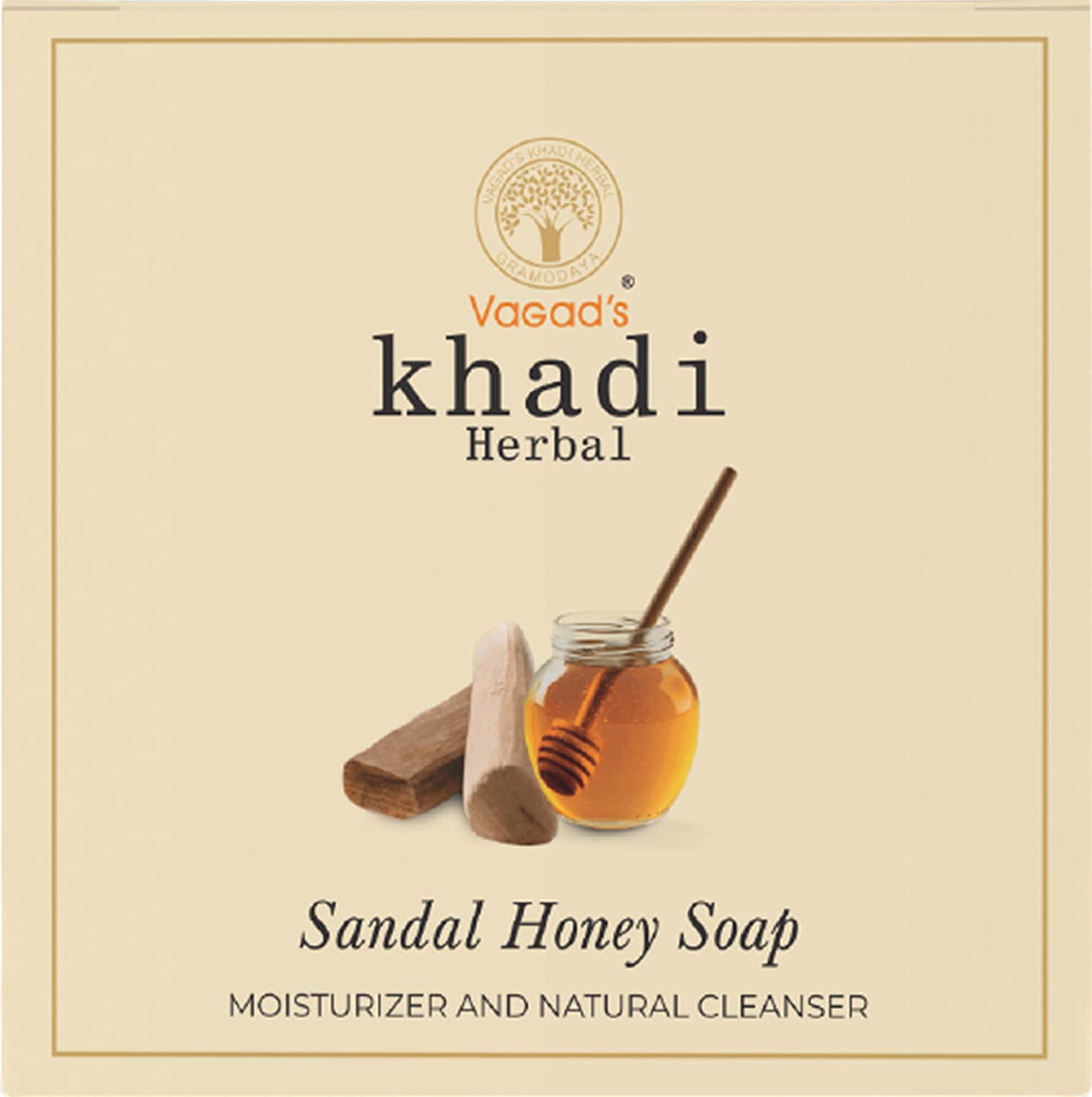 Buy VAGAD'S KHADI SANDAL & HONEY SOAP 100GM NOURISHES SKIN GOOD FOR