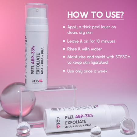 Cos-Iq Abp 33% Strong Exfoliating Peel Aha 25% | Pha 6% | Bha 2% Peeling Solution