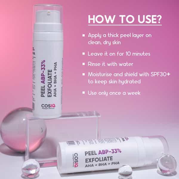 Cos-Iq Abp 33% Strong Exfoliating Peel Aha 25% | Pha 6% | Bha 2% Peeling Solution