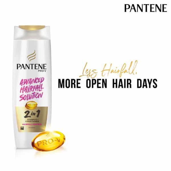 Pantene 2 In 1 Hairfall Control Shampoo + Conditioner -340Ml