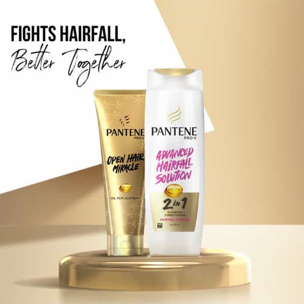 Pantene 2 In 1 Hairfall Control Shampoo + Conditioner -340Ml