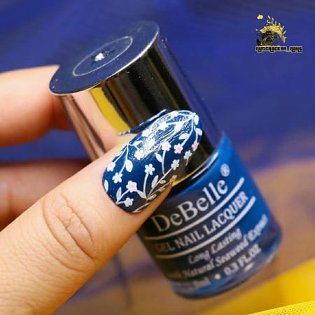 Debelle Gel Nail Lacquer Velvette Truffle Sapphire Blue Nail Polish-8Ml