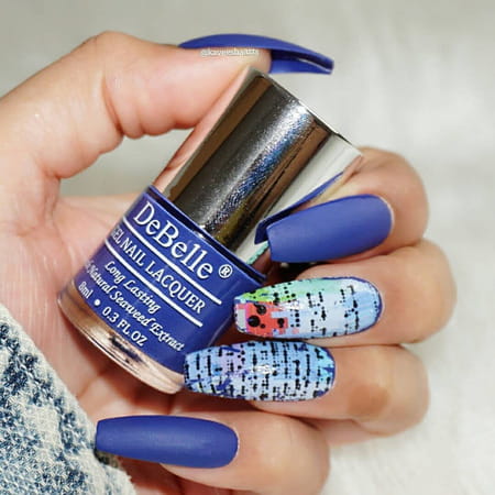 Debelle Gel Nail Lacquer Velvette Truffle Sapphire Blue Nail Polish-8Ml
