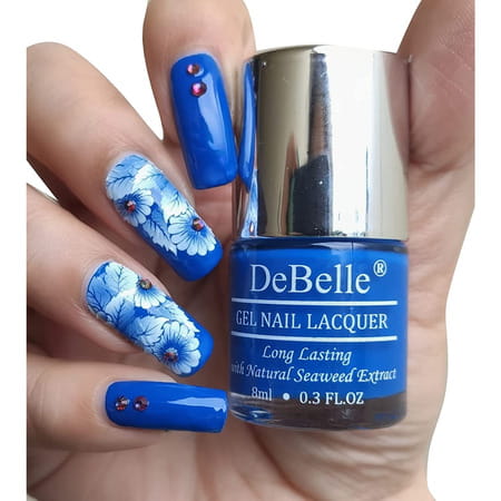 Debelle Gel Nail Lacquer Velvette Truffle Sapphire Blue Nail Polish-8Ml