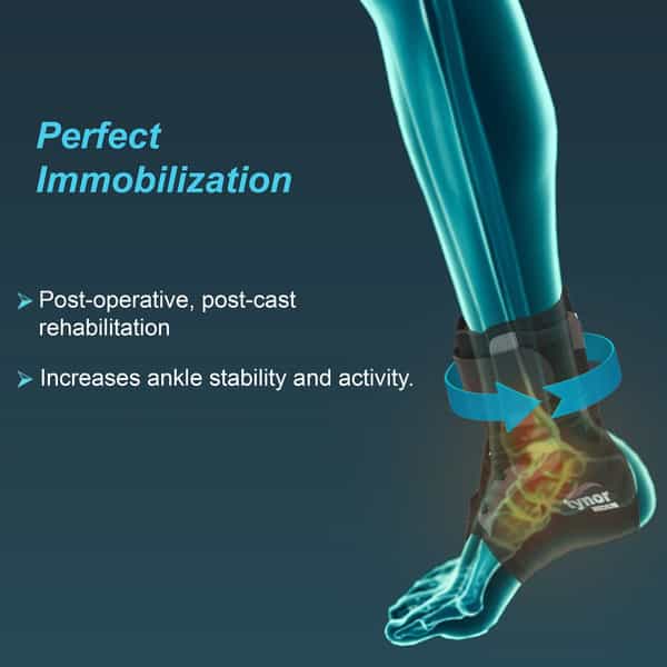 Tynor Ankle Brace Black Large 1 Unit