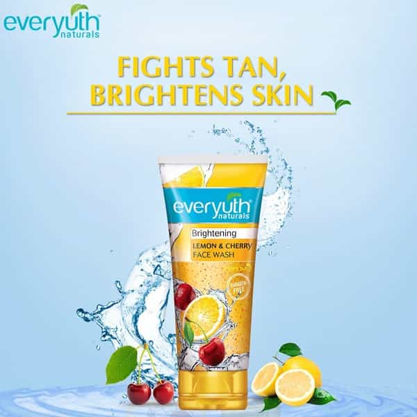 Everyuth Naturals Brightening Lemon & Cherry Face Wash - 100G