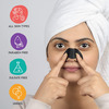 Furr Charcoal Nose Strips (Pack Of 9) | Reduces Blackheads Oil And Dirt