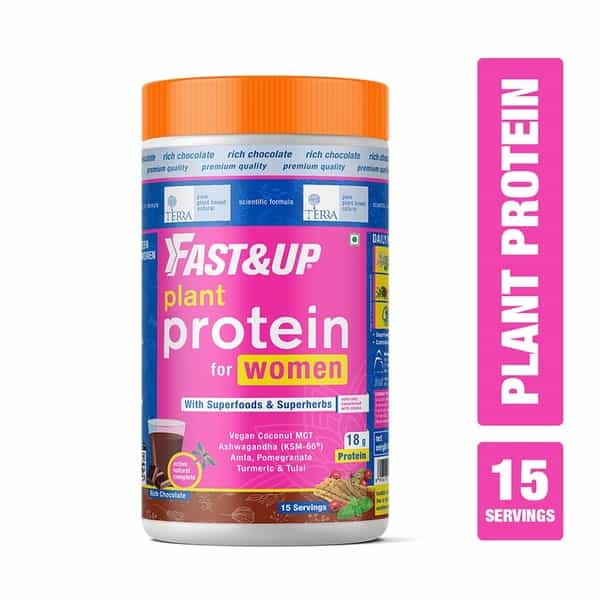 Fast&Up Terra Plant Protein For Women -Weight & Hormone Management- 15 Serving - Chocolate- 450G