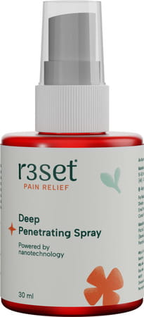 R3set Natural Pain Relief Spray | Fast Relief For Muscle Back Knee Neck & Joint Pain - 30ml