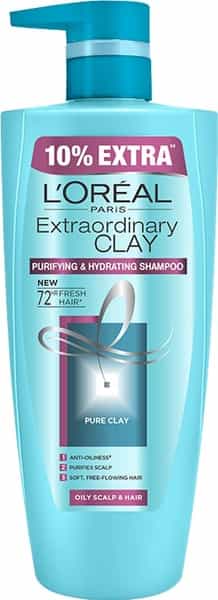 L'oreal Paris Extraordinary Clay Shampoo Bottle Of 704 Ml
