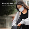 Frido Ultimate Pro Copper Mask|Metallic Gray|Nose Clip|Washable|Imported|Small Size (Pack Of 1)
