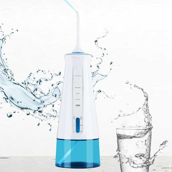 Dr. Odin Fc 2631 Oral Irrigator | Teeth Cleaning & Flossing | Waterproof Ipx7 300 Ml (White & Blue)