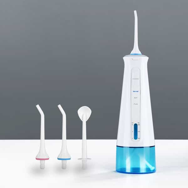 Dr. Odin Fc 2631 Oral Irrigator | Teeth Cleaning & Flossing | Waterproof Ipx7 300 Ml (White & Blue)