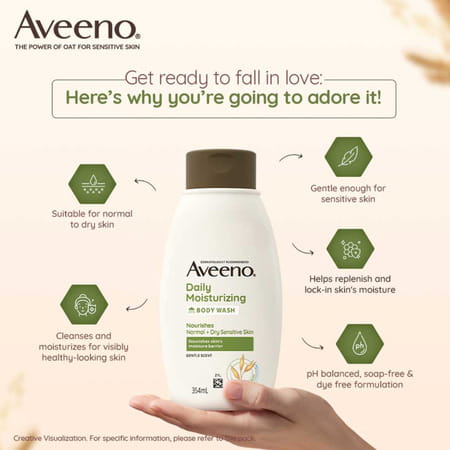 Aveeno Daily Moisturizing Body Wash Bottle Of 354ml
