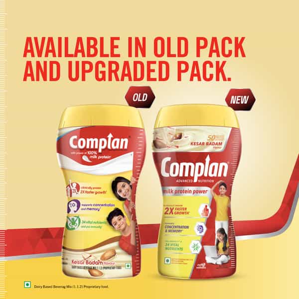 Complan Nutrition Drink Kesar Badam 500G Jar