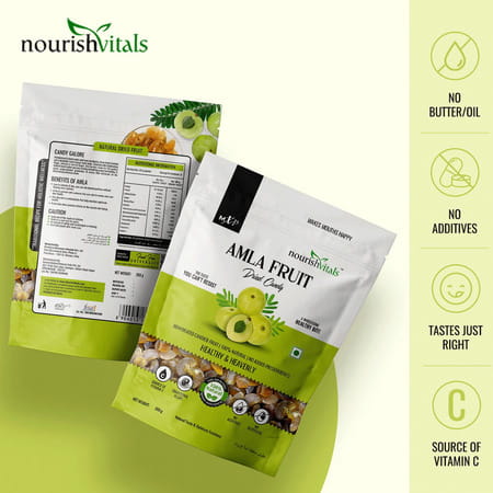 Nourishvitals Healthy Munching Combo Pumpkin And Sunflower Cranberry Fruit Dried Candy (200gm Each)
