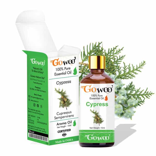 Pack Of 2 Cypress Essential Oil & Fenugreek Carrier Oil - 100% Pure & Natural Oil