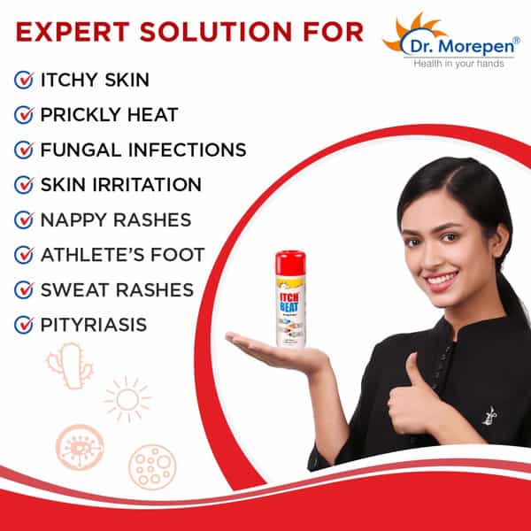 Dr. Morepen Itch Beat Antifungal | Dusting Powder | 100 Gm | Pack Of 2