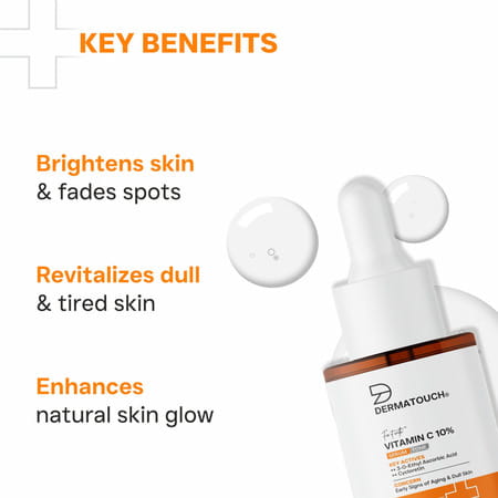 Dermatouch Vitamin C 10% Serum With Cycloretin - Brightening | Firming & Anti-Aging Serum - 20ml