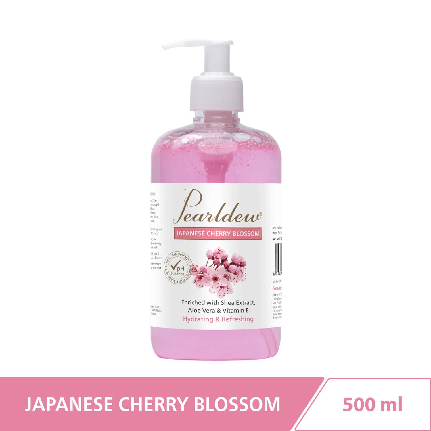 Pearldew Japanese Cherry Blossom Hand Wash 500 Ml | Neem & Tulsi (Pack Of 2)