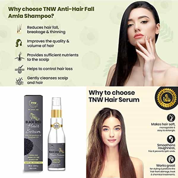 Tnw The Natural Wash Amla Shampoo & Black Seed Hair Serum