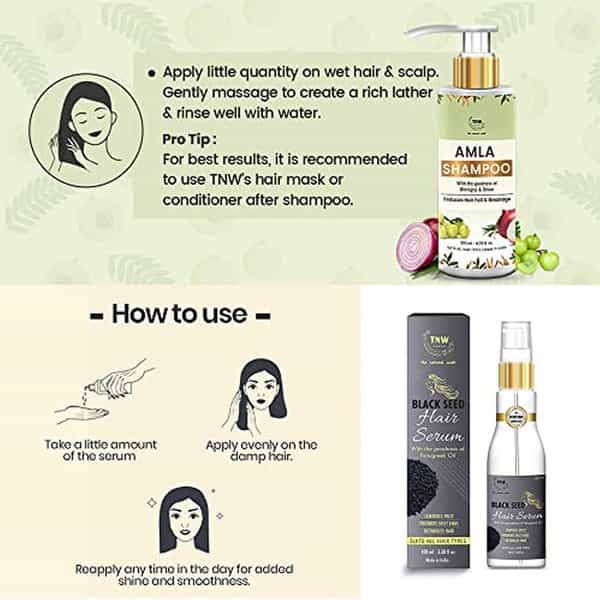 Tnw The Natural Wash Amla Shampoo & Black Seed Hair Serum