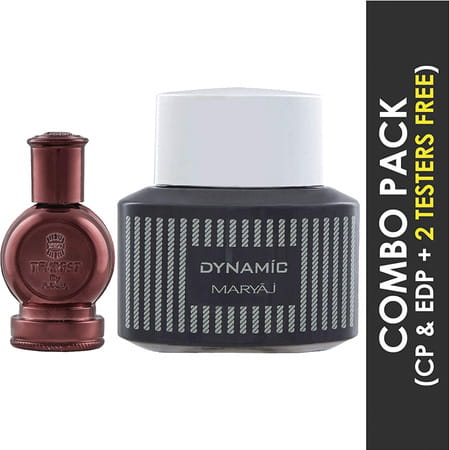 Ajmal Tempest Cp Alcohol-Free Attar 12ml For Unisex And Maryaj Dynamic Edp 100ml For Men