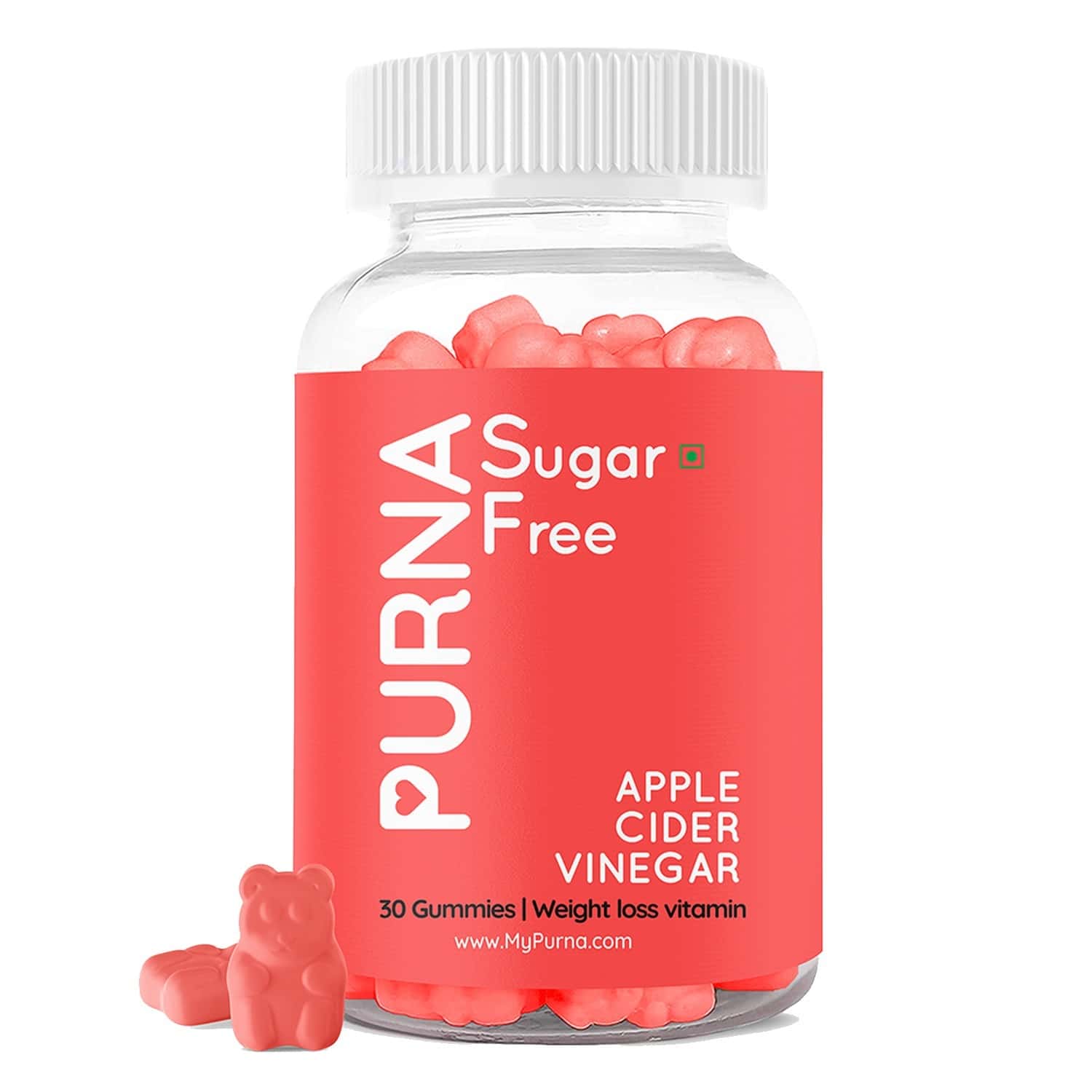 Buy Purna Gummies Sugar Free Apple Cider Vinegar Weight Loss Gummies