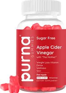 Purna Gummies Sugar Free Apple Cider Vinegar Weight Loss Gummies - 30