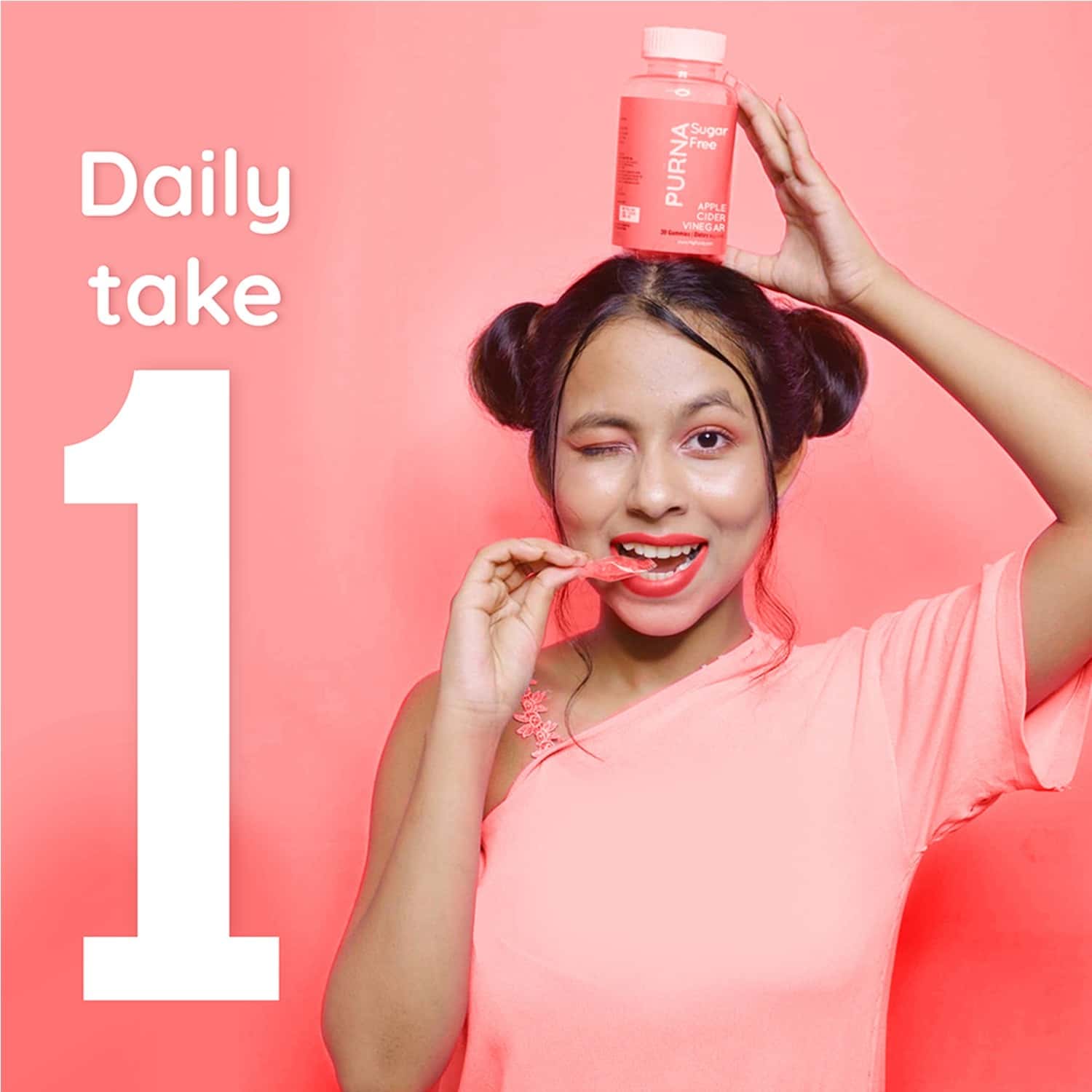 Buy Purna Gummies Sugar Free Apple Cider Vinegar Weight Loss Gummies