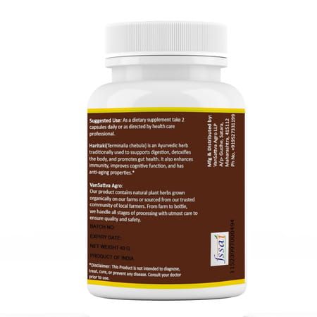 Vansattva Haritaki Capsule - 60n