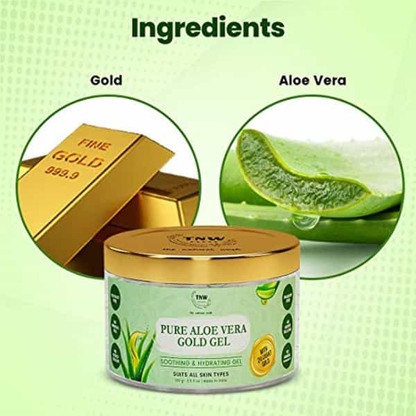 Tnw The Natural Wash Pure Aloe Vera Gold Face Wash For Normal To Oily Skin With Aloe Vera And Kesar