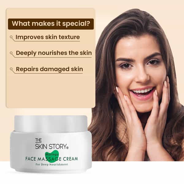 The Skin Story Moringa Face Massage Cream | 50G