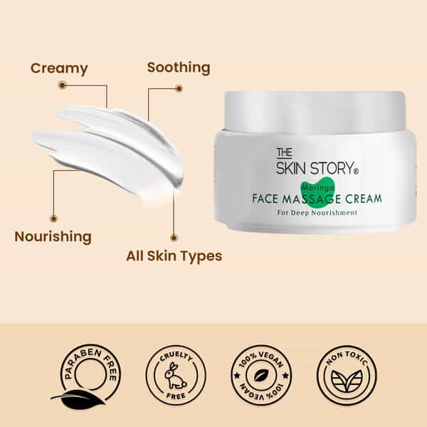 The Skin Story Moringa Face Massage Cream | 50G