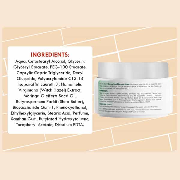 The Skin Story Moringa Face Massage Cream | 50G