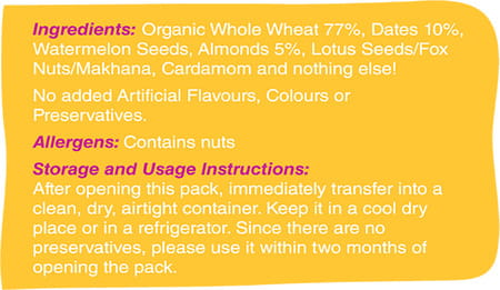 Early Foods Whole Wheat Almond & Date Porridge Mix 200g