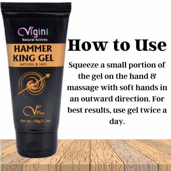 Vigini Hammer King Sexual Lubricants Lube Enhancer Massage Delay Cream Gel For Long Lasting Sex Men