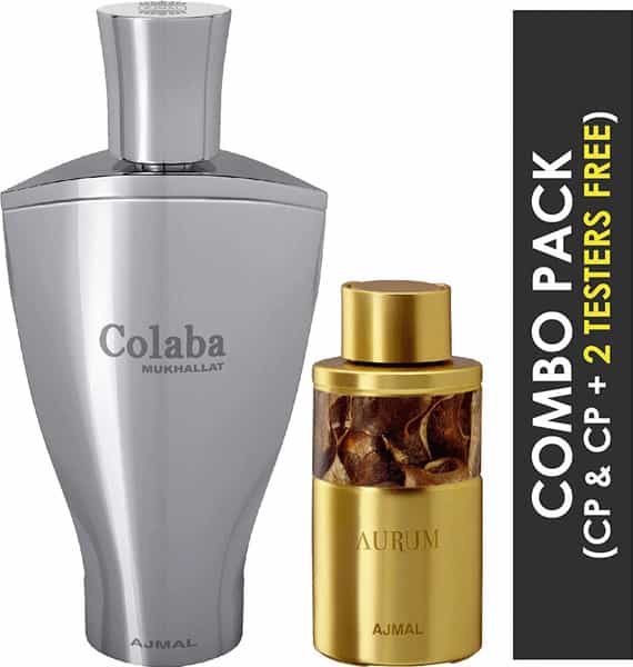 Ajmal Colaba Mukhallat Cp Attar 14Ml For Unisex And Aurum Cp Attar 10Ml For Women