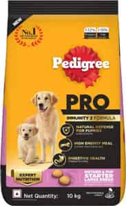 Pedigree Pro Mother & Pup Starter Large Breed | 10 Kg Dry Dog Food | Vet Trusted Brand (3-12 Weeks)